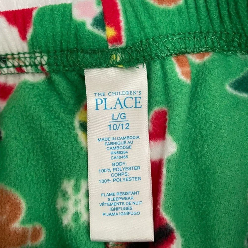 3/$12 The Children's Place Green Christmas Pants
